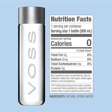 VOSS Premium Still Bottled Natural Water - BPA-Free - High Grade PET - Recyclable Plastic Bottles - Pure Drinking Water with Unique & Iconic Bottle Design - 12 Pack - Image 4