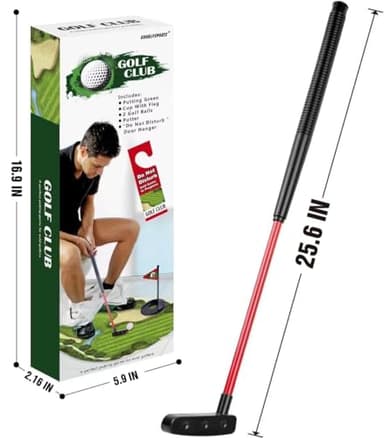 GOODLYSPORTS Toilet Golf Game-Practice Mini Golf in Any Restroom/Bathroom - Great Toilet Time - Dad Gifts, Funny Gifts for Dad, Funny White Elephant Gifts, Gag Gifts for Husband, Boyfriend, Men - Image 6