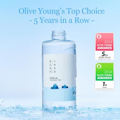 ROUND LAB 1025 Dokdo Toner 6.76 Fl Oz, Oil Control and Reduces Excess Sebum, Gentle Exfoliating Facial Toner, Deep Sea Water for Moisturization, Soft Finish Without Stickiness, Korean Skin Care - Image 3
