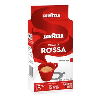 Lavazza Qualità Rossa Ground Coffee, Medium Roast, Arabica and Robusta Blend, 8.8 oz Brick - Image 7