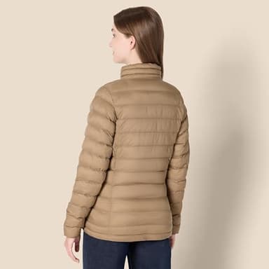 Amazon Essentials Women's Lightweight Long-Sleeve Water-Resistant Packable Puffer Jacket (Available in Plus Size), Mushroom Brown, XX-Large - Image 3