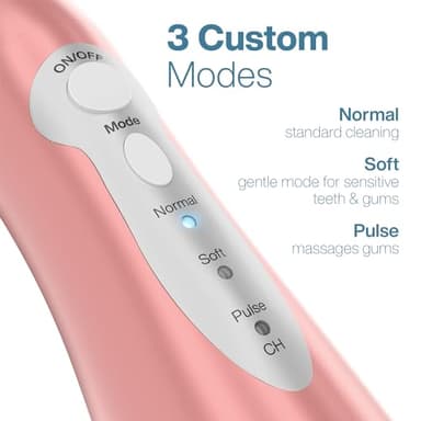 AquaSonic Water Flosser - Cordless Rechargeable Water Flossers for Teeth Cleaning - Waterproof Aqua Flosser, Portable Oral Irrigator for Dental Cleaning with 5 Jet Tips – Braces Home Travel - Image 6