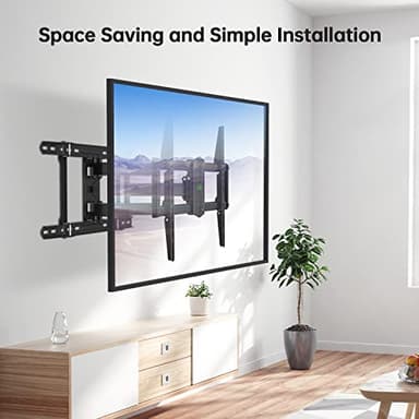 USX MOUNT Full Motion TV Wall Mount 42"-84" TVS, Fits 16" 18" or 24" Studs, Heavy Duty TV Mounts Bracket with Dual Articulating Arms Tilt Swivel Extension Max VESA 600x400mm, Weight Capacity 110lbs - Image 7
