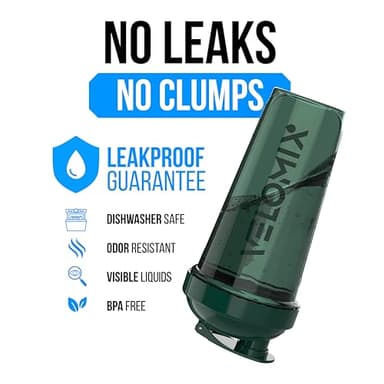 VELOMIX -6 PACK- 28 oz Protein Shaker Bottle for Protein Mixes - 6x Wire Whisk | Leak Proof Shaker Cups for Protein Shakes | Protein Shaker Bottle Pack | Protein Shake Cup (Earth Tones Collection) - Image 4
