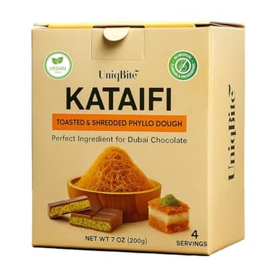 Toasted Kataifi Pastry for Dubai Chocolate | 7 oz (200g) | Ready to Use Crispy Kadayif Shredded Fillo Dough - Image 5