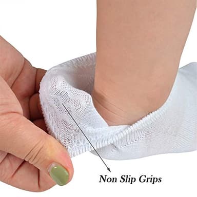 JORMATT 6 Pairs Toddler Little Girls Boys No Show Socks Thin Cotton Soft Anti Slip Low Cut Socks Breathable With Grips, XS - Image 5