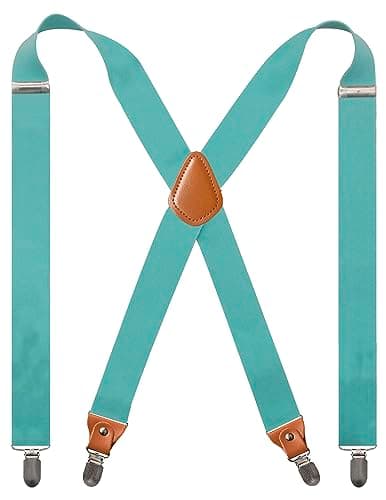 Cedrainy Adjustable Elastic Suspenders for Men's and Women's with X Back Suspenders for Casual & Formal - Image 1