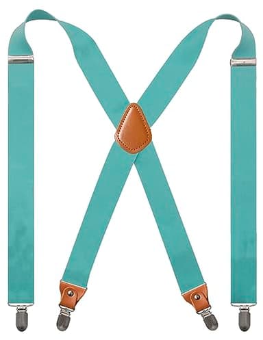 Cedrainy Adjustable Elastic Suspenders for Men's and Women's with X Back Suspenders for Casual & Formal - Image 1