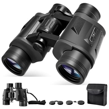 12x40 HD Binoculars for Adults and Kids High Powered, Clear Large View & Low Light Night Vision, Waterproof Binoculars for Hunting, Birds Watching, Cruise Ship, Theaters, Travel and Stargazing - Image 1