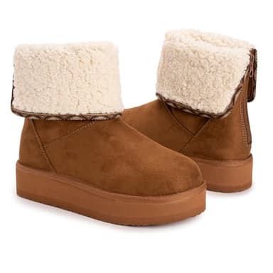 MUK LUKS Women's Amelia Boot, Brown, 10 - Image 6