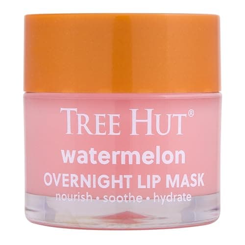 Tree Hut Watermelon Overnight Lip Mask | Leave on Overnight & Wake up to Soft, Hydrated Lips | Elevate your Self Care Routine | .6 oz. - Image 1