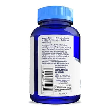 Focus Factor Kids Complete Daily Chewable Vitamins: Multivitamin & Neuro Nutrient (Brain Function) w/Vitamin B12, C, D3-60 Count - Image 3