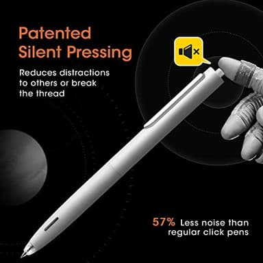 WRITECH Gel Pens Fine Point: 0.5mm No Smear & Smudge Black Ink Pen Click for Journaling Sketching Drawing Notetaking Retractable Extra Finepoint Smooth Writing Silent Pen Set Non Bleed 8ct Up-Gel - Image 3