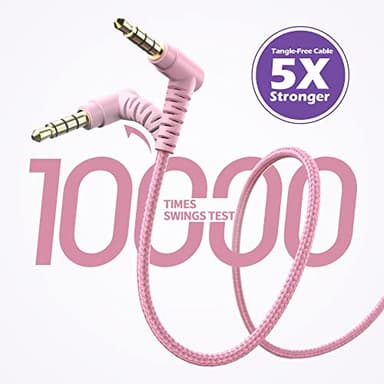Kids Headphones, AILIHEN I35 On-Ear Headphones for School, Safe Volume 93dB, HD Mic Stereo Headphone for Kid Girls Children, Foldable Wired 3.5mm for Chromebook, Laptop, Computer, Tablet (Pink Purple) - Image 6