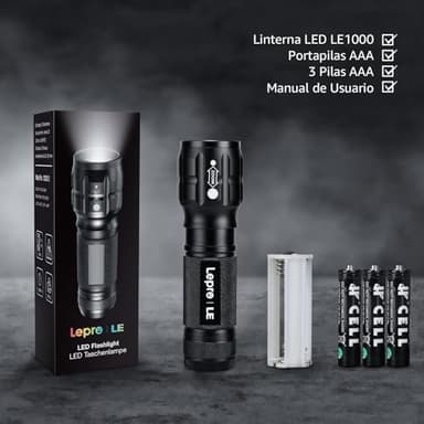 Lighting EVER LED Flashlights High Lumens, Small Flashlight, Waterproof, Adjustable Focus Flash Light for Outdoor, Emergency, Camping, AAA Batteries Included, 2 Pack - Image 5