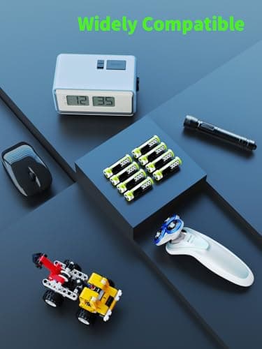 Long-Lasting 1.5V 3000mWh Li-ion, 8-Pack Rechargeable AA Batteries with Built-in Charger,Leak-Proof, Independent Charging, Fast Charging with Power Protection - Image 7