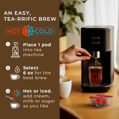 Gya Tea Co Black Tea (16 ct) - Assorted Tea Pod Variety Pack with Assam, Black, Ceylon & Earl Grey 4 Flavors for Refresh & Energy - Image 5