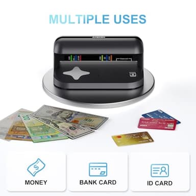 Aneken AL-17 Counterfeit Bill Detector with UV LED Light, Advanced UV Counterfeit Money Detector with Card & ID Detection, Suitable for All Currencies in The World - Image 6
