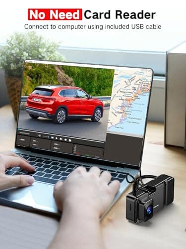 LECTRUS 3 Channel 4k Dash Cam Front and Rear and Inside, Car Mount Dash Camera with WiFi, 64GB Card, Night Vision, App Control, Loop Recording, G-Sensor, 24h Parking Mode, 3" IPS Screen - Image 8