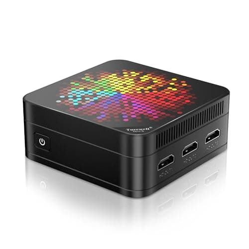 TUREWELL HSI Mini PC, Alder Lake N95 - Quad-Core 3.4GHz, 8GB DDR5 256GB SSD Mini Desktop Computer, WiFi 5/BT5.0/USB3.0/Gigabit Ethernet, Triple 4K Display Micro Computer for Home Office - Image 1