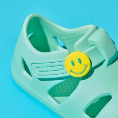 Ten Little Smiley Splash Sandal Charms for Kids, 2-Pack Silicone Shoe Charms for Boys and Girls - Image 3