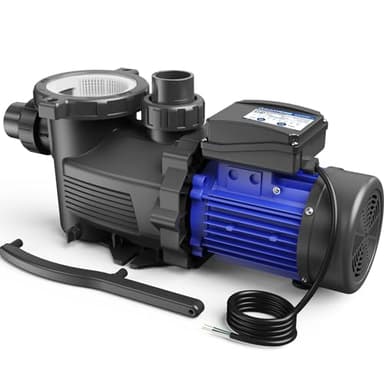 AQUASTRONG In/Above Ground Pool Pump, High Flow (with Timer, 3HP, 9350 GPH, 220V) - Image 1
