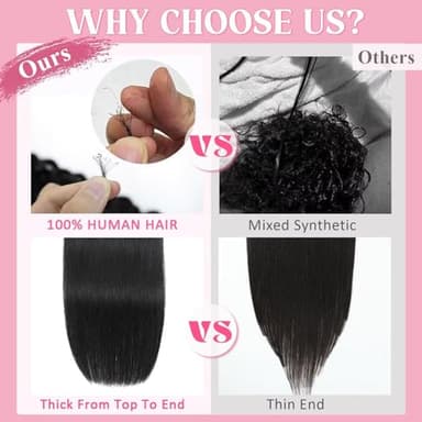 Tebelove Clip in Hair Extensions Real Human Hair, 100g/3.6oz, Clip in 100% Brazilian Remy Human Hair Extension for Women, Double Weft 8pcs Per Set with 18 Clips 1B Natural Black 16 Inch - Image 5