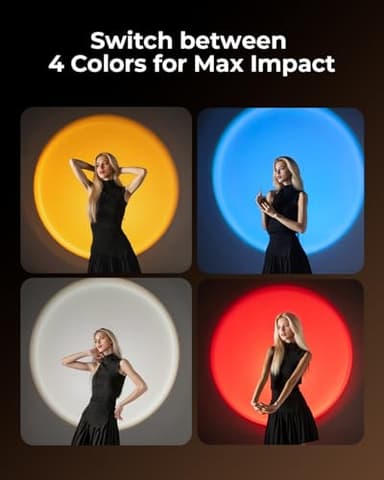 SMALLRIG RGB LED Photography Flashlight, 7500mAh Aluminum Alloy Patterned Ambient Light, 4 Color Fill Light with 20 Patterned Light Filters, Perfect for Photo, Content Creation Accessorie RF10C 4634 - Image 3