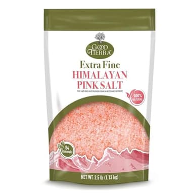 Good Tierra Himalayan Pink Salt in PET Bag - Extra-Fine Grain - 2.5 lb. - Image 1