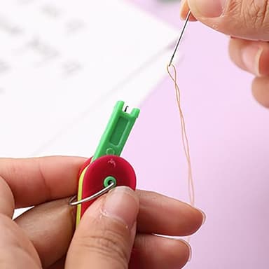 FKMEE Automatic Needle Threader - 2025 New Plastic Quick-Loop Device for Hand Sewing, Embroidery, & Cross-Stitch Crafts, Universal Compatibility Across Various Sewing Machines (3) - Image 5
