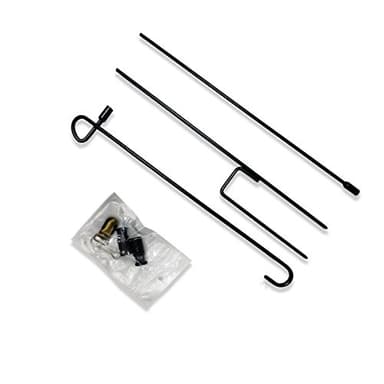 Garden Flag Stand Holder Iron Garden Flag Pole 36.5*X16.5inch with Flag stopper and Clips Display Garden Season Flag for yard Decroate your Garden - Image 2