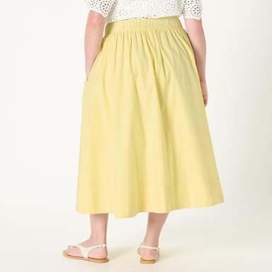 The Drop Women’s Arlo Full Maxi Cotton Skirt, Pale Banana, L - Image 6