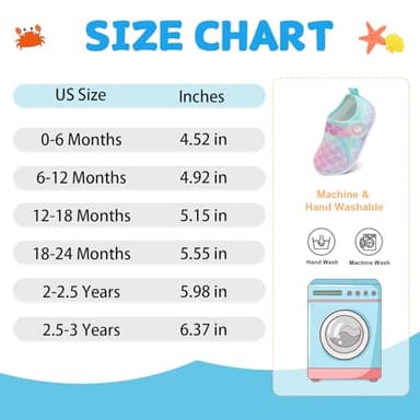 FEETCITY Baby Barefoot Shoes Boys Girls Water Walking Shoes Aqua Socks Beach Pool Swim Sandals Lightweight - Image 7