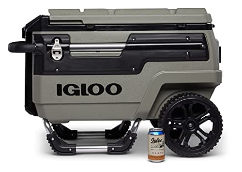Igloo Premium Trailmate Wheeled Coolers 70 QT, Insulated Portable Cooler with Heavy Duty Wheels, 112 Can Capacity, Leak-Proof Rolling Cooler - Image 1
