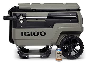 Igloo Premium Trailmate Wheeled Coolers 70 QT, Insulated Portable Cooler with Heavy Duty Wheels, 112 Can Capacity, Leak-Proof Rolling Cooler - Image 1