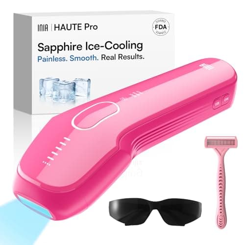 INIA Laser Hair Removal with Ice-Cooling Care for Women and Men, HAUTE Pro Painless at-Home IPL Hair Remover for Coarse Hair in Bikini and All Body Areas, Latest Generation for Effective Results - Image 1