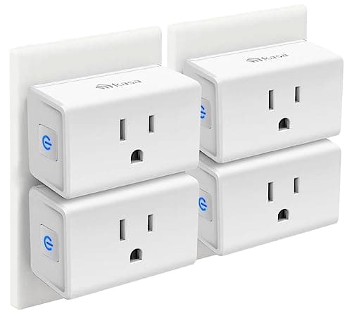 Kasa Smart Plug Mini 15A, Smart Home Wi-Fi Outlet Works with Alexa, Google Home & IFTTT, No Hub Required, UL Certified, 2.4G WiFi Only, 4-Pack(EP10P4) , White - Image 1
