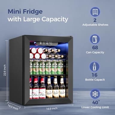 Feelfunn Beverage Refrigerator Cooler - Image 2
