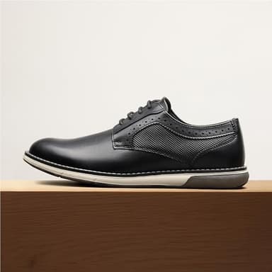 Bruno Marc Men's Plain Toe Oxford Shoes Business Formal Derby Dress Sneakers Crossflex GentEdge,Size 8,Black,SBOX223M - Image 3