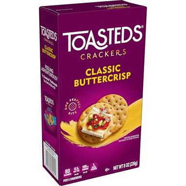 Toasteds Crackers, Party Snacks, Lunch Snacks, Classic Buttercrisp (6 Boxes) - Image 8
