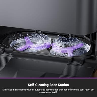 Eureka J15 Pro Ultra Robot Vacuum and Mop with Self Emptying Base, 16,200 Pa Suction, Flex-Arm Design Mop, Auto Mop Hot Water Washing & Hot Air Drying, Anti-Tangle, AI Obstacle Avoidance, Black - Image 4