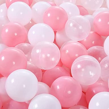 STARBOLO Ball Pit Balls for Kids - 100 Pieces Crush Proof Stress Balls BPA&Phthalate Free Non-Toxic Soft Plastic Ball for Baby Birthday Pool Play Water Toy Wedding Playpen Pit Accessories (Pink) - Image 6