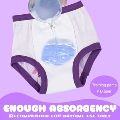 BIG ELEPHANT 10 Packs Baby Girls' and Boys' Potty Training Pants, 100% Cotton Absorbent Training Underwear for Toddler, 3T - Image 3