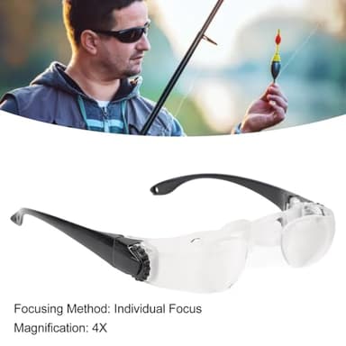Yoidesu Binoculars Glasses, Opera Handsfree Binocular Telescope, 4X Magnification, Adjustable Focus Distance, for Outdoor Bird Watching Fishing Concerts (Myopia Version) - Image 3