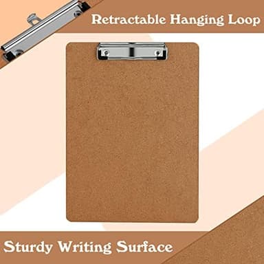 Clipboards, PANDRI 36 Pack Hardboard Office Clipboards, Low Profile Clip, Standard A4 Letter Size, Classroom Supplies, ECO Friendly - Image 7