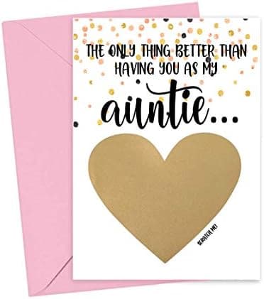 Will You Be My Godmother Scratch Off Card for Auntie, Godmother Proposal Card from Niece Nephew (Auntie Godmother - Image 4