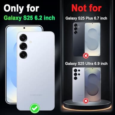 Miqala for Galaxy S25 5G Case,Glow in The Dark Three Layer Heavy Duty Shockproof Full Protection Hard Plastic Bumper+Soft Silicone Protective Case for Samsung Galaxy S25 6.2 inch,Dark Butterfly - Image 2