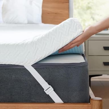 PERLECARE Queen Mattress Topper - 3 Inch Cooling Memory Foam Mattress Pad for Pressure Relief,Bed Topper with Bamboo Cover,Removable & Washable & Non-Slip,CertiPUR-US & Oeko-Tex Certified - Image 1