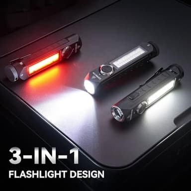 Sofirn IF24 Rechargeable Flashlights High Lumens, 2000LM Flashlights for Emergencies Home, LED Work Light, Multifunctional Powerful Pocket Flashlight, Magnetic Flashlight for EDC, Triple Light Sources - Image 2