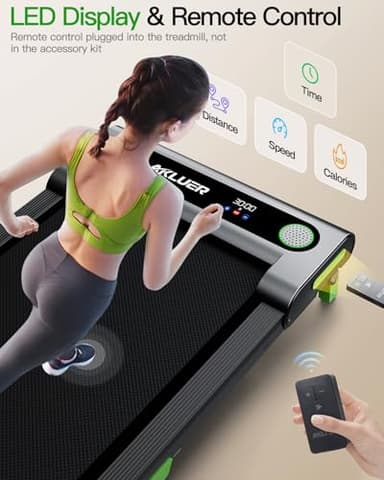 Walking Pad with Incline, Akluer Incline Treadmills for Home, 2.5 HP Under Desk Treadmill Small with Remote Control, Walking Pad Small Treadmill with LED Display - Image 5